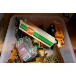 Five trays of die cast vehicles including Matchbox and Lledo (boxed and playworn examples)