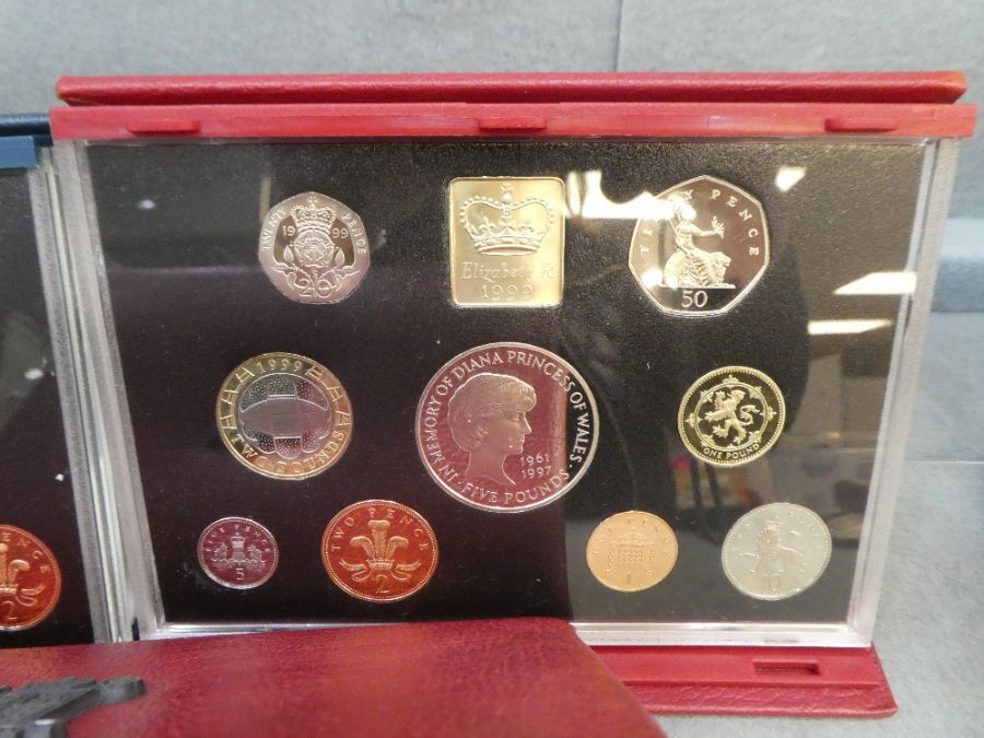 Three Royal Mint Proof coin collections, 1997, 98 and 99, with Certificates - Image 3 of 4