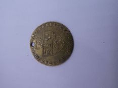 An old coin, dated 1791 (not gold)