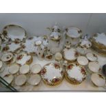 A quantity of Royal Albert 'Old Country Roses' dinner and teaware (a good lot)