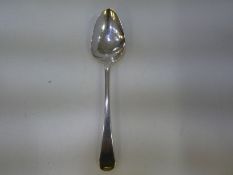 A Georgian serving spoon by Alice and George Burrows II, London 1814 1.8ozt approx