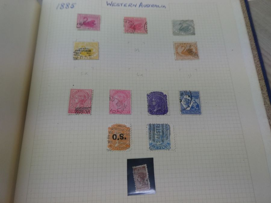 Stamps; a Commonwealth album containing 19th Century but mainly early 20th Century stamps