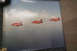 Six British Aerospace photographic posters of aircraft including two Red Arrows examples