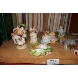 A selection of Beatrix Potter figures by Doulton and Beswick