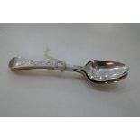 A set of six Exeter 1810 William Welch II spoon possibly 2.36 ozt approx. Very decorative, engraved