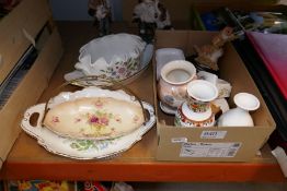 Mixed china and figures
