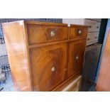 3 matching sideboards with mock flame mahogany veneer design