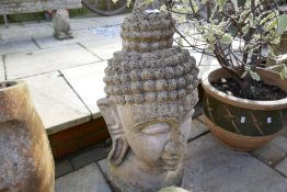 Asian style female Buddha bust