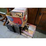 A quantity of vinyl LP records and similar