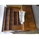 A 20th Century, oak dresser with rack back, having 3 drawers, 165cm