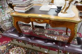 Reproduction 19th Century style French writing table, having central drawer, 100cm