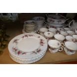 A selection of Royal Albert Lavender Rose dinner and tea ware