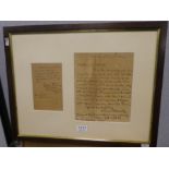NELSON (HORATIO) AUTOGRAPH LETTER (possibly original) SIGNED ('NELSON + BRONTE) to SIR RICHARD STRAC