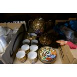 A selection of china including oriental tea set and a selection of Bavarian china