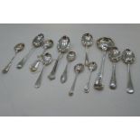 A quantity of silver spoons to include serving spoon by Alice and George Burrows II, 1814, a Provinc