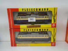 Fleischmann HO Gauge; two Fleischmann HO International locomotives number 4337, both boxed used cond