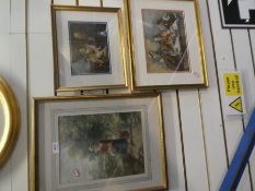 A mid 19th Century, religious watercolour, and 3 others of figures (4)