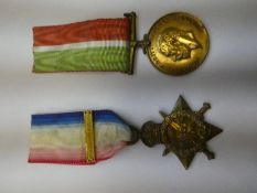 WW1 Mons Star, with Clasp, to DVR J.R. Callaghan, A.S.C. and unrelated Mercantile Marine Medal to Ro