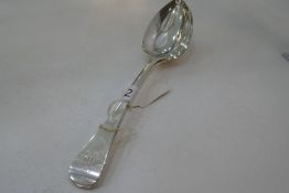 A pair of Georgian silver Peter and William Bateman serving spoons hallmarked London 1812, 4.07 ozt