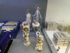 7 Lladro and Nao figurines