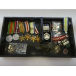 Medals, WW2 Group to include War Medal, Defence Medal and 4 stars, National Service Medal with 3 cla