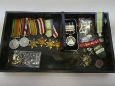 Medals, WW2 Group to include War Medal, Defence Medal and 4 stars, National Service Medal with 3 cla