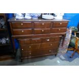 A Stagg Minstrel dressing table and matching chest of drawers