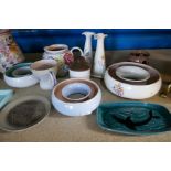 A quantity of Poole pottery items