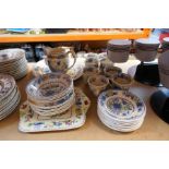A selection of Masons stoneware including plates, platters, cups and saucers, etc