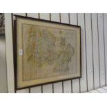 An antique map of Hampshire by J. Cary, 42.5cm x 51cm