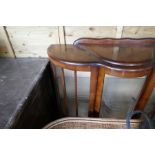 Sundry lot of furniture incl. bistro set and glass display cabinet