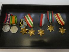 Medals, WW2 Group of 7 to include War medal, Defence medal, Air Crew Europe Star and other stars