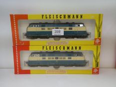 Fleischmann HO Gauge; two Fleishmann HO international locomotives number 4236 in boxes. Used