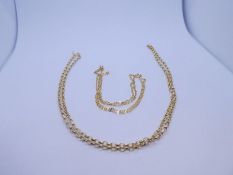 Two x 9ct yellow gold neckchains, both marked 375, on AF, approx 4.7g