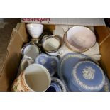A selection of china, including Royal Albert, Wedgwood, etc