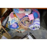 7 Assorted hand made crochet blankets