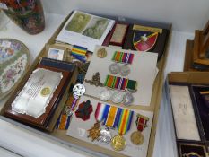 World War I and World War II Medal group and ephemera all related to the Brinkow family and other it
