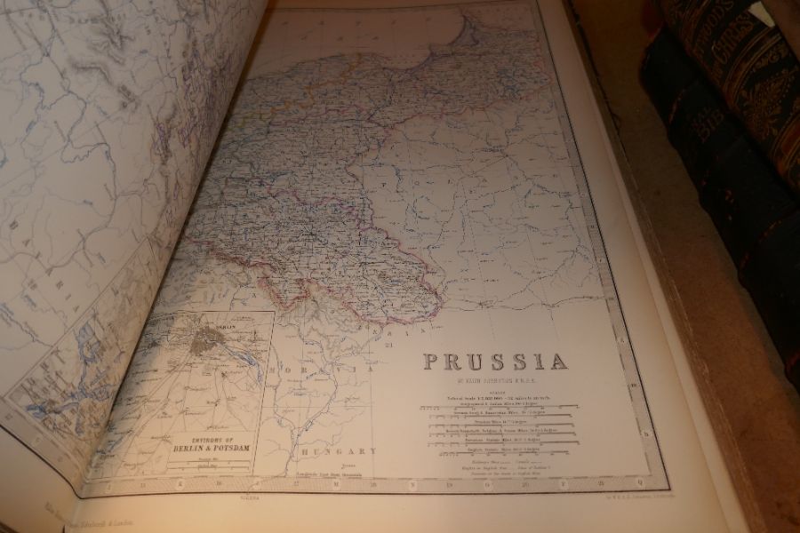 A late 19th Century, Royal Atlas of modern geography by Keith Johnston and one other book - Image 9 of 10