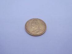 22ct gold Full Sovereign, dated 1888, Victoria Jubilee bust, George & the Dragon, Melbourne Mint