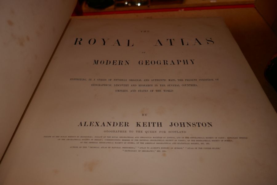 A late 19th Century, Royal Atlas of modern geography by Keith Johnston and one other book - Image 10 of 10