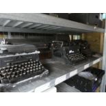 Three old typewriters