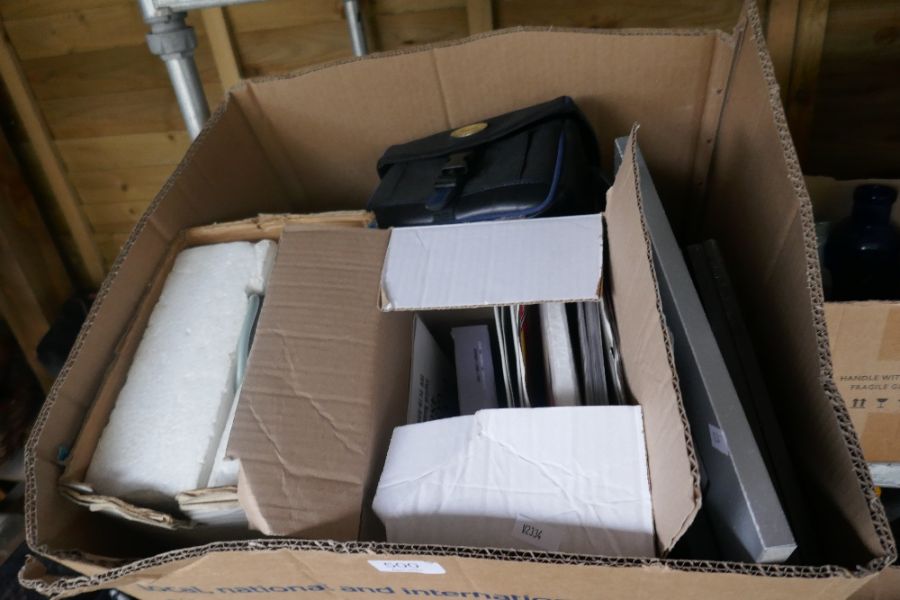 A box of various electronics, keyboards, vintage CD Roms, etc - Image 3 of 7