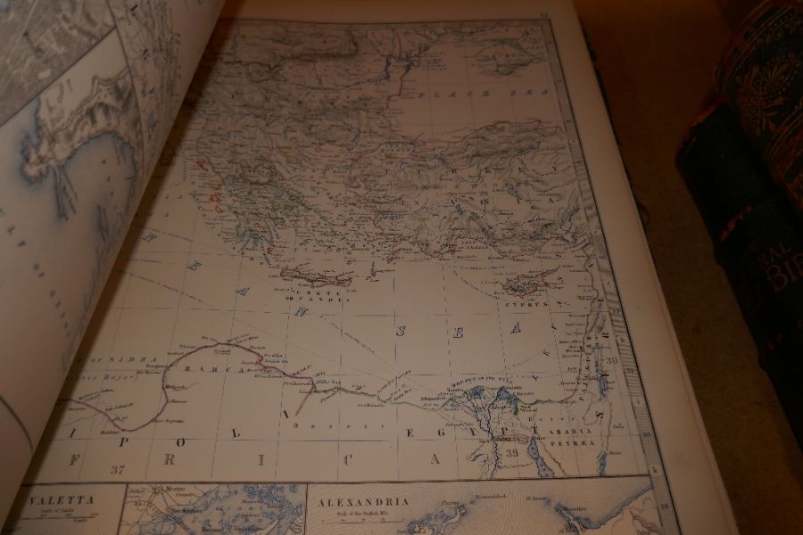 A late 19th Century, Royal Atlas of modern geography by Keith Johnston and one other book - Image 8 of 10