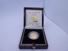 22ct gold Proof Full Sovereign, dated 1993, in capsule, George & The Dragon and Elizabeth II, in fit
