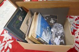 A quantity of Naval Ephemera some relating to the ark Royal and 3 albums of Naval related postcards
