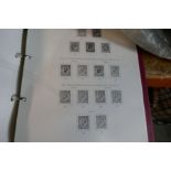 Four albums of stamps and others