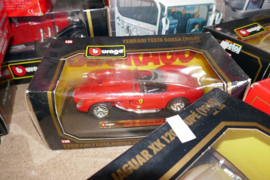 A quantity of 1:18 scale car models, mainly Burago, and other vehicles - Image 6 of 7