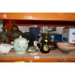 A mixed lot to include china, glassware and metalware
