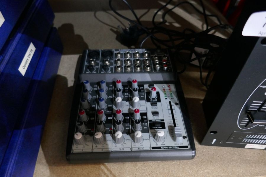 Three various music mixers including a Numark DM905, a Behringer sound effects processor and an ION - Image 3 of 7