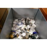 Two boxes of sundry including a quantity of thimbles